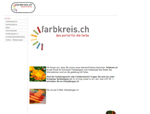 Tablet Screenshot of farbkreis.ch